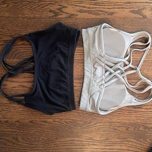 Athleta strappy-back bra.